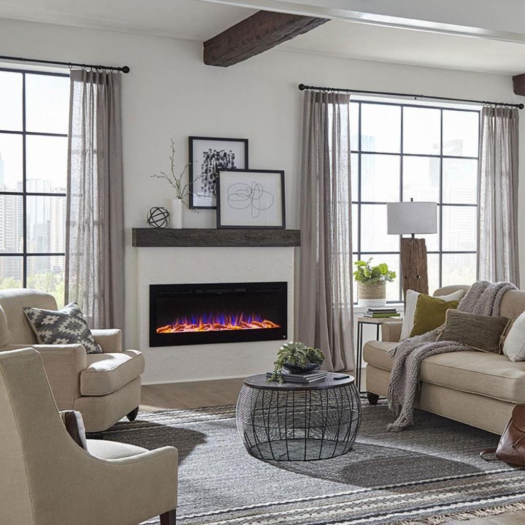 Touchstone Sideline 50" Flush Mount Electric Fireplace