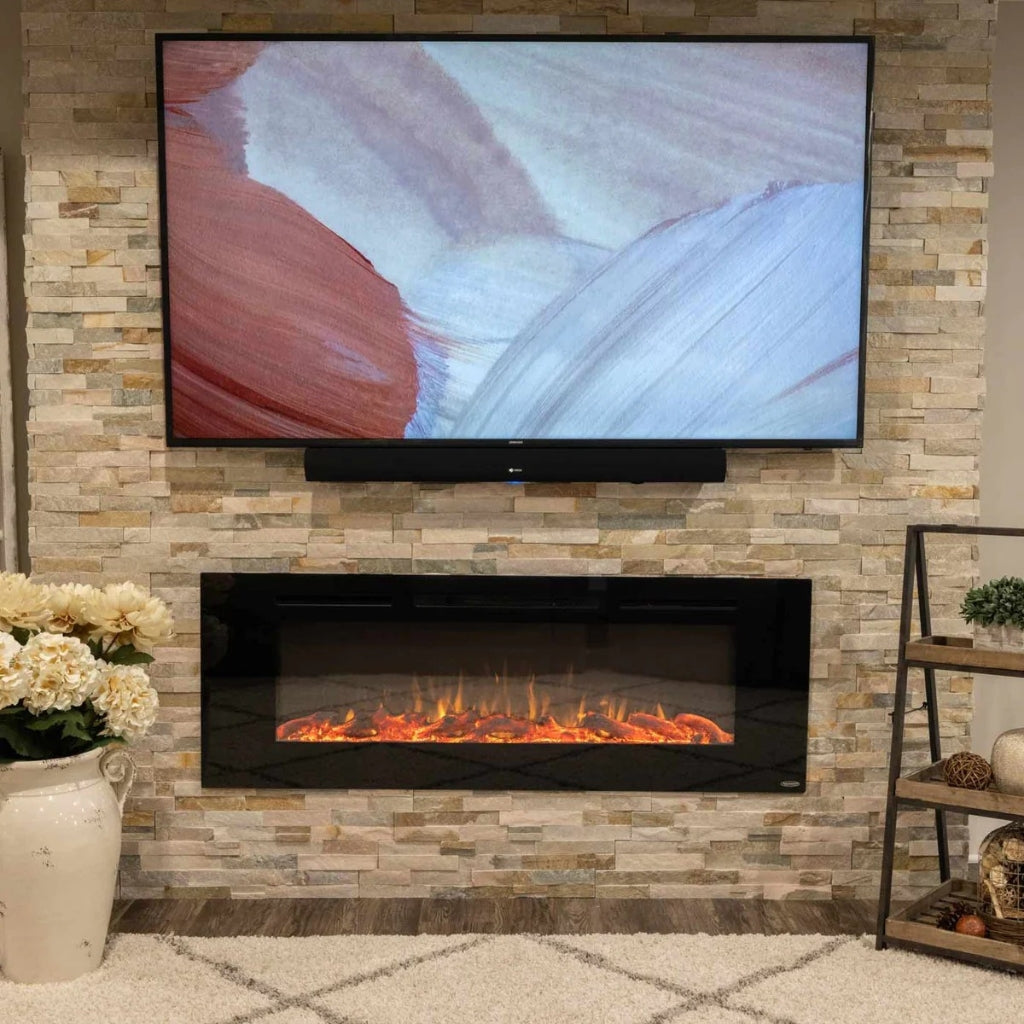 Touchstone Sideline 60" Flush Mount Electric Fireplace