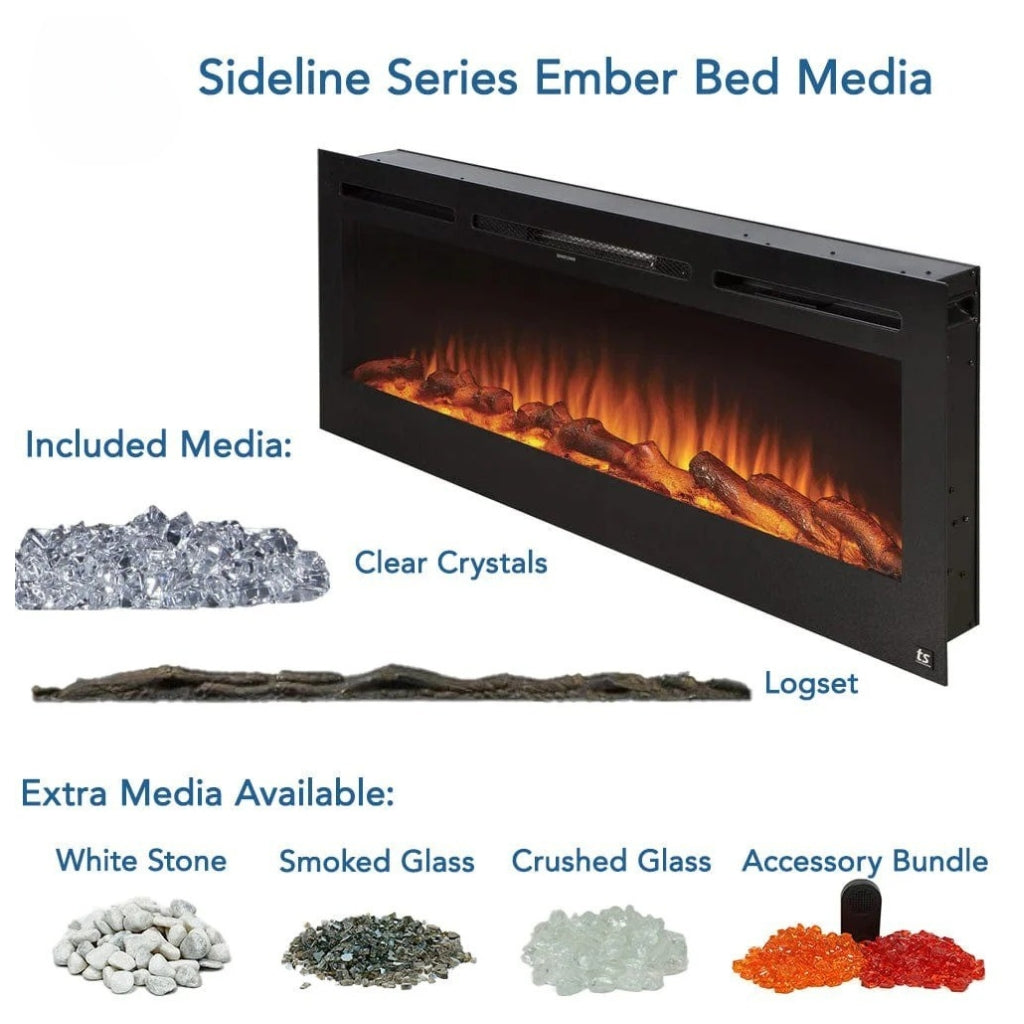 Touchstone Sideline 60" Flush Mount Electric Fireplace