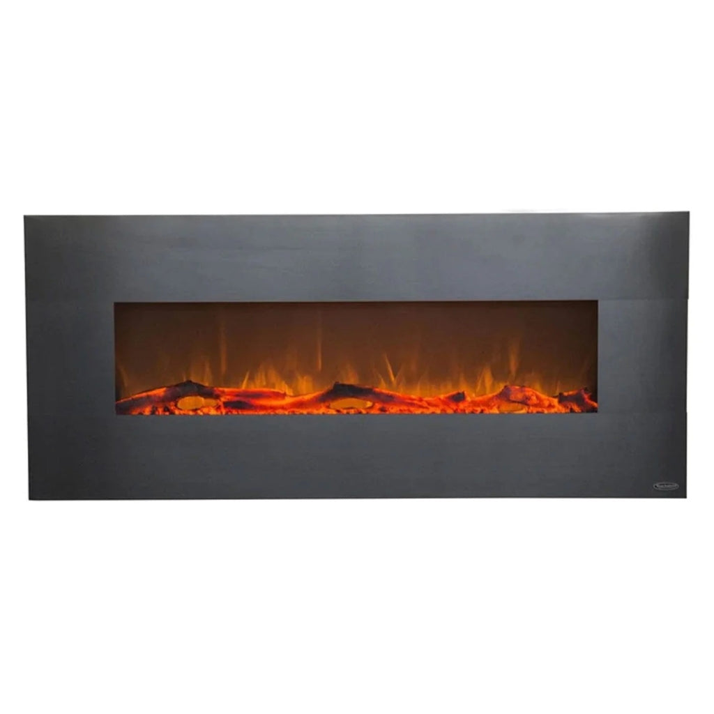 Touchstone Onyx 50" Stainless Steel Electric Fireplace