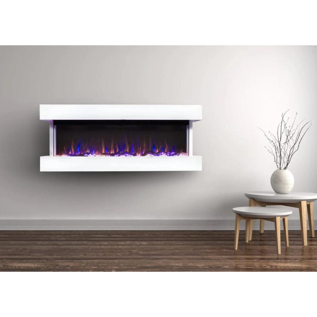 Touchstone Chesmont 50" Wall Mount 3-Sided Smart Electric Fireplace