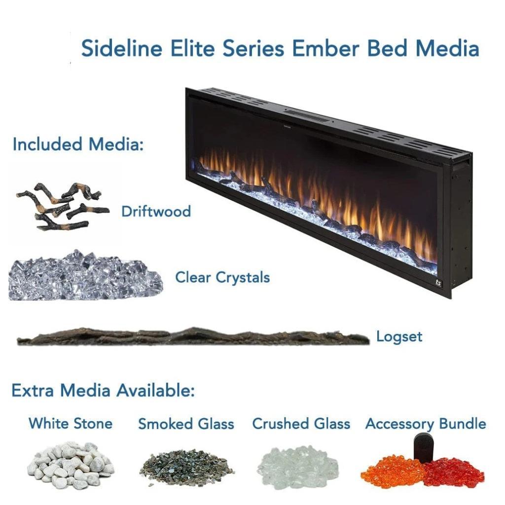 Touchstone Sideline Elite Smart 100" Recessed Electric Fireplace
