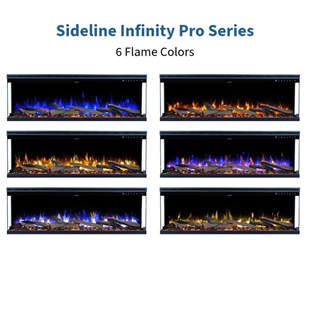 Touchstone Sideline Infinity 3-Sided 50" Recessed Electric Fireplace