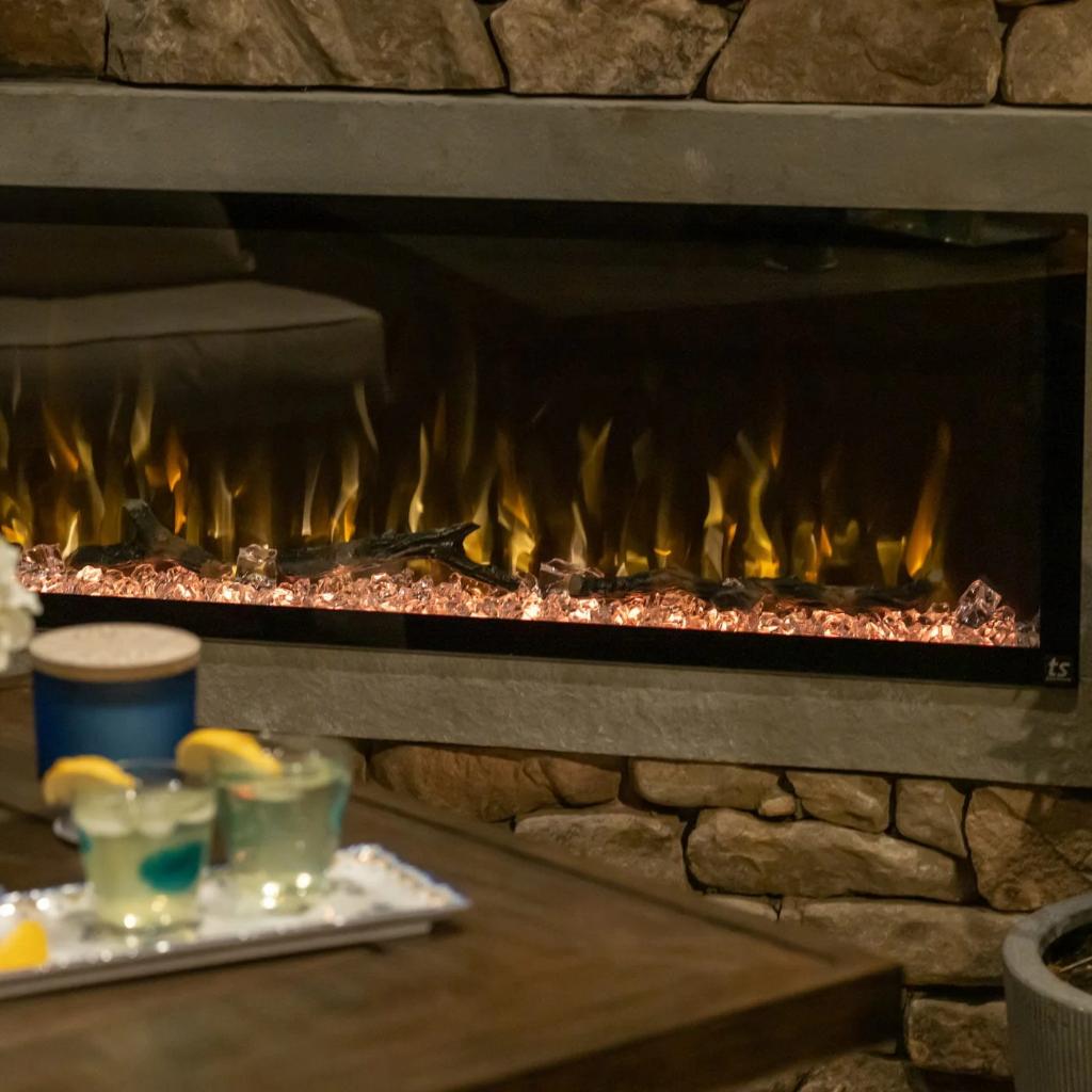 Touchstone Sideline Elite 60" Outdoor Weatherproof Smart Electric Fireplace