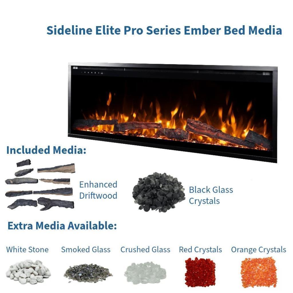 Touchstone Sideline Elite Pro 100-inch Smart Electric Fireplace