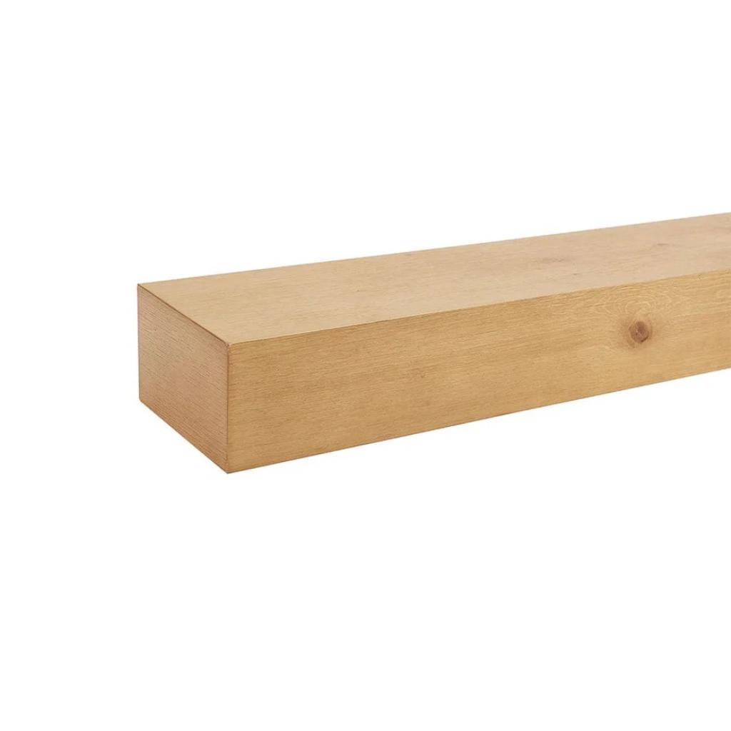 Touchstone Encase Floating Natural Electric Fireplace Wood Mantel