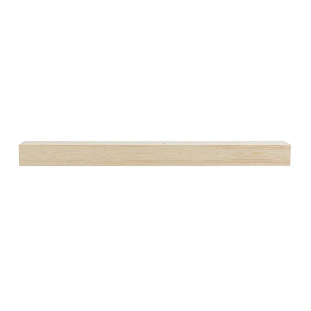 Touchstone Encase Floating Unfinished Electric Fireplace Wood Mantel