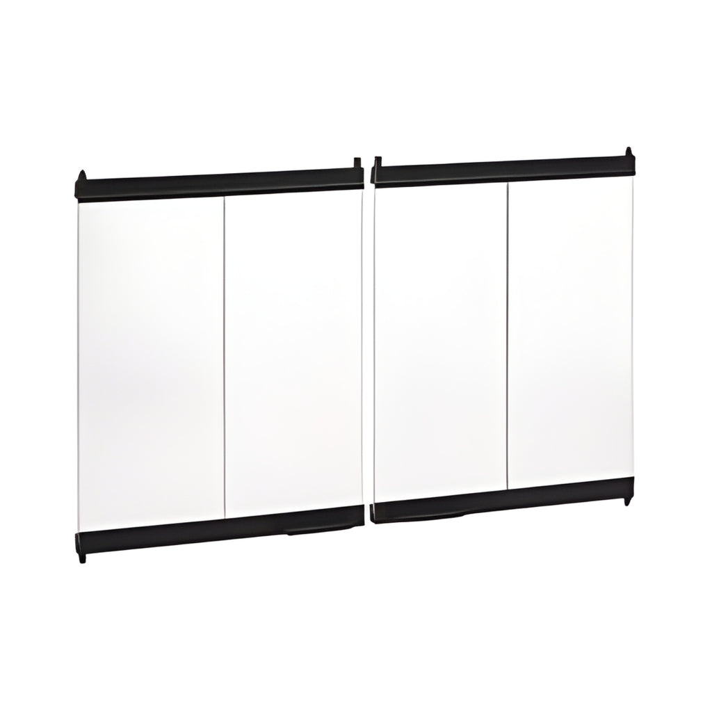Superior Outdoor Bi-Fold Glass Door - Black Finish for WRE4550 Fireplaces — Hero