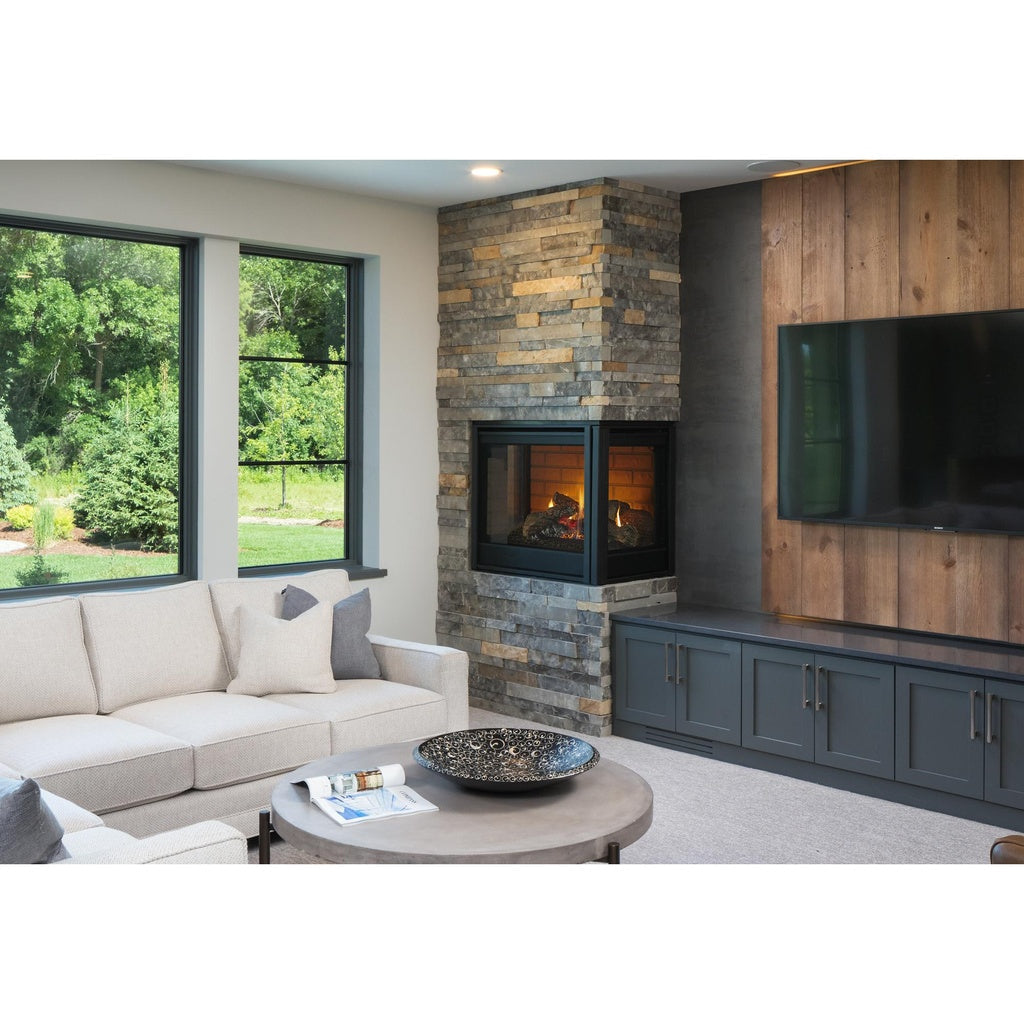 Majestic Multi-Sided 36" Right Corner Direct Vent Gas Fireplace (RCOR-DV36IN) - Room View