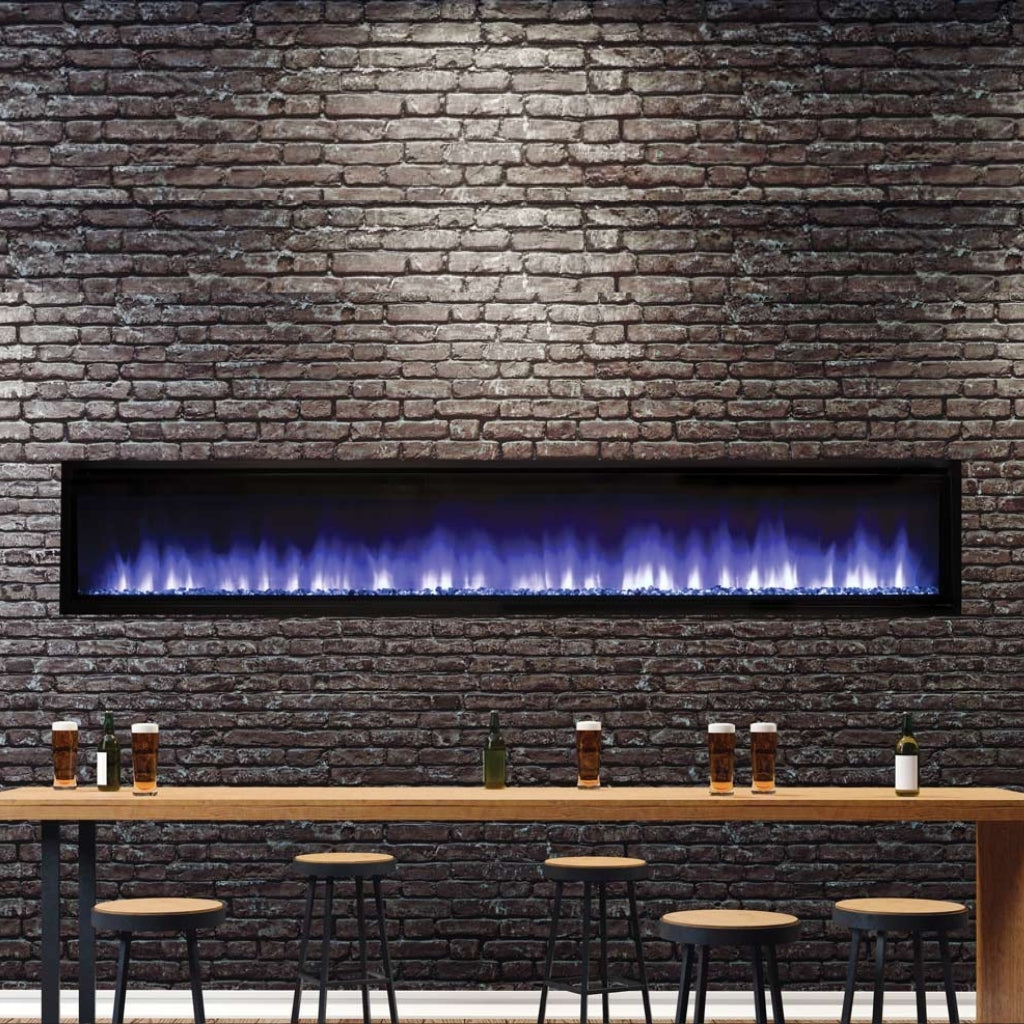 Superior MPE-100D 100" Linear Electric Fireplace — Dimensional Drawing