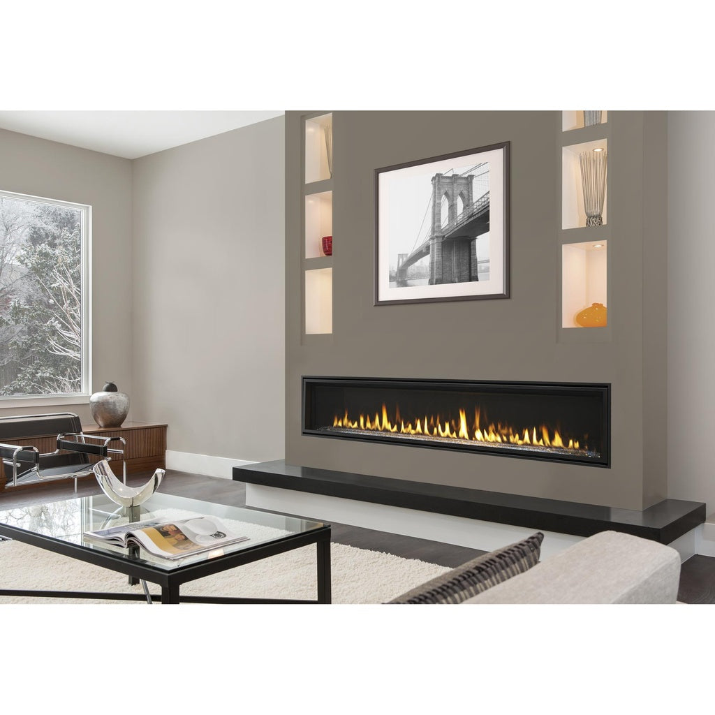 Majestic Echelon II 72" Direct Vent Gas Fireplace (ECHEL72IN-C) - Room View