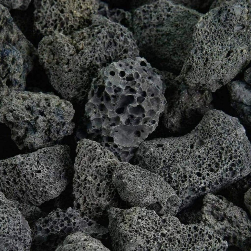 Superior Decorative Volcanic Stones Fireplace Media — Hero