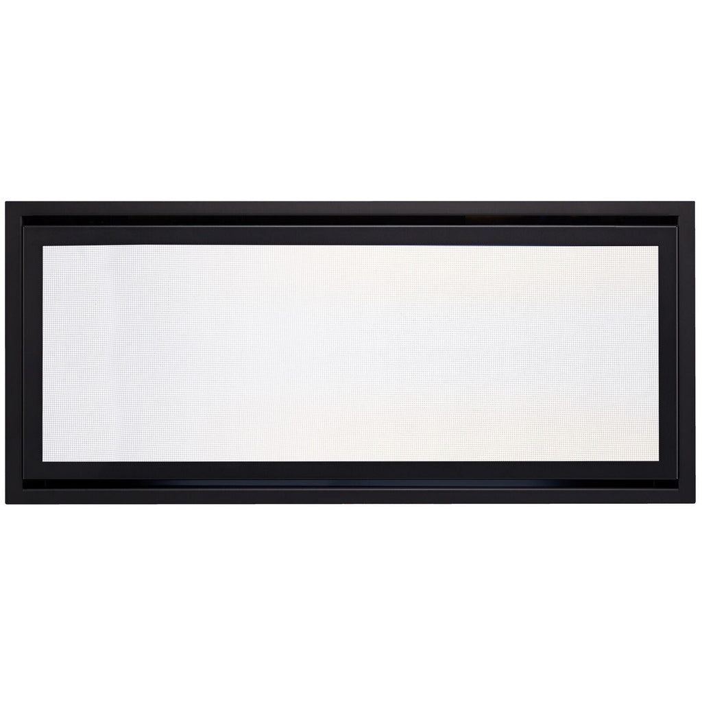 Majestic Clean Face Trim for 32" Jade Fireplace - Clean Face Trim - Front View (Black finish shown, manufacturer default)