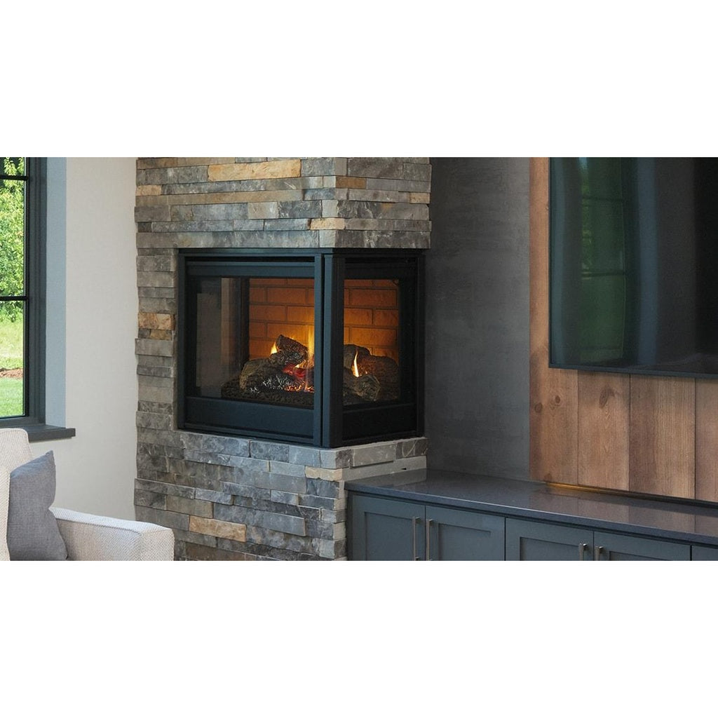 Majestic Multi-Sided 36" Right Corner Direct Vent Gas Fireplace (RCOR-DV36IN) - Front View
