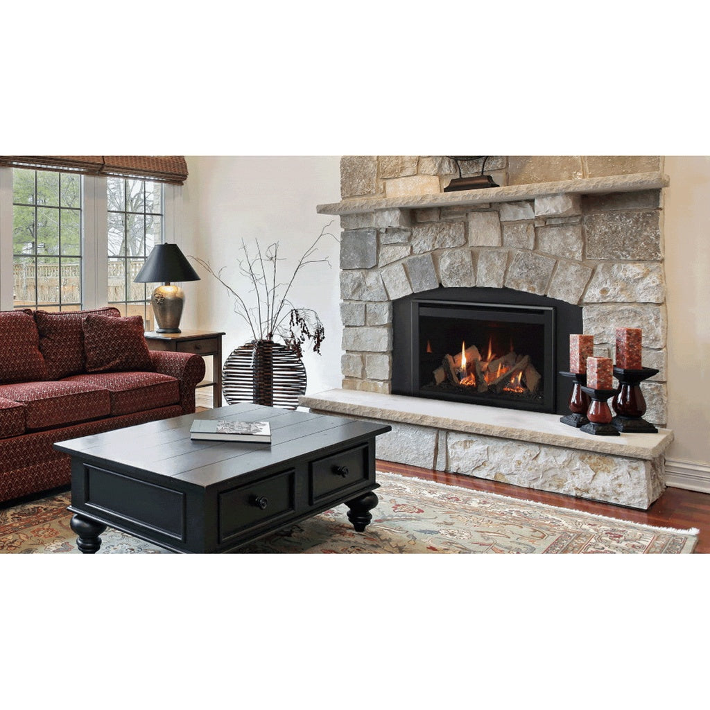 Majestic Black Inside Fit Screen Front for 35" Gas Fireplace Inserts (INFIT-35-BK)