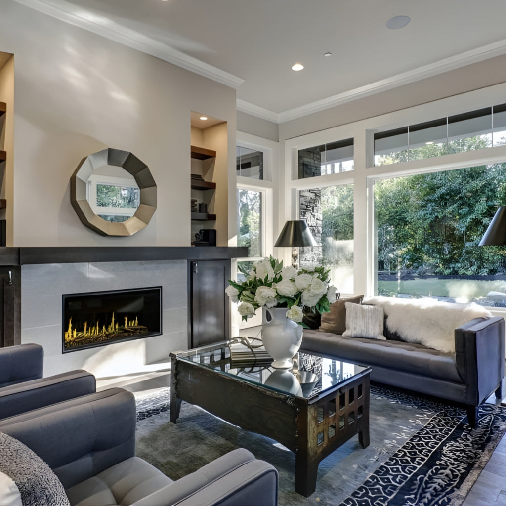 Modern Flames Orion Multi 100" Built-In Electric Fireplace (OR100-MULTI) - lifestyle view