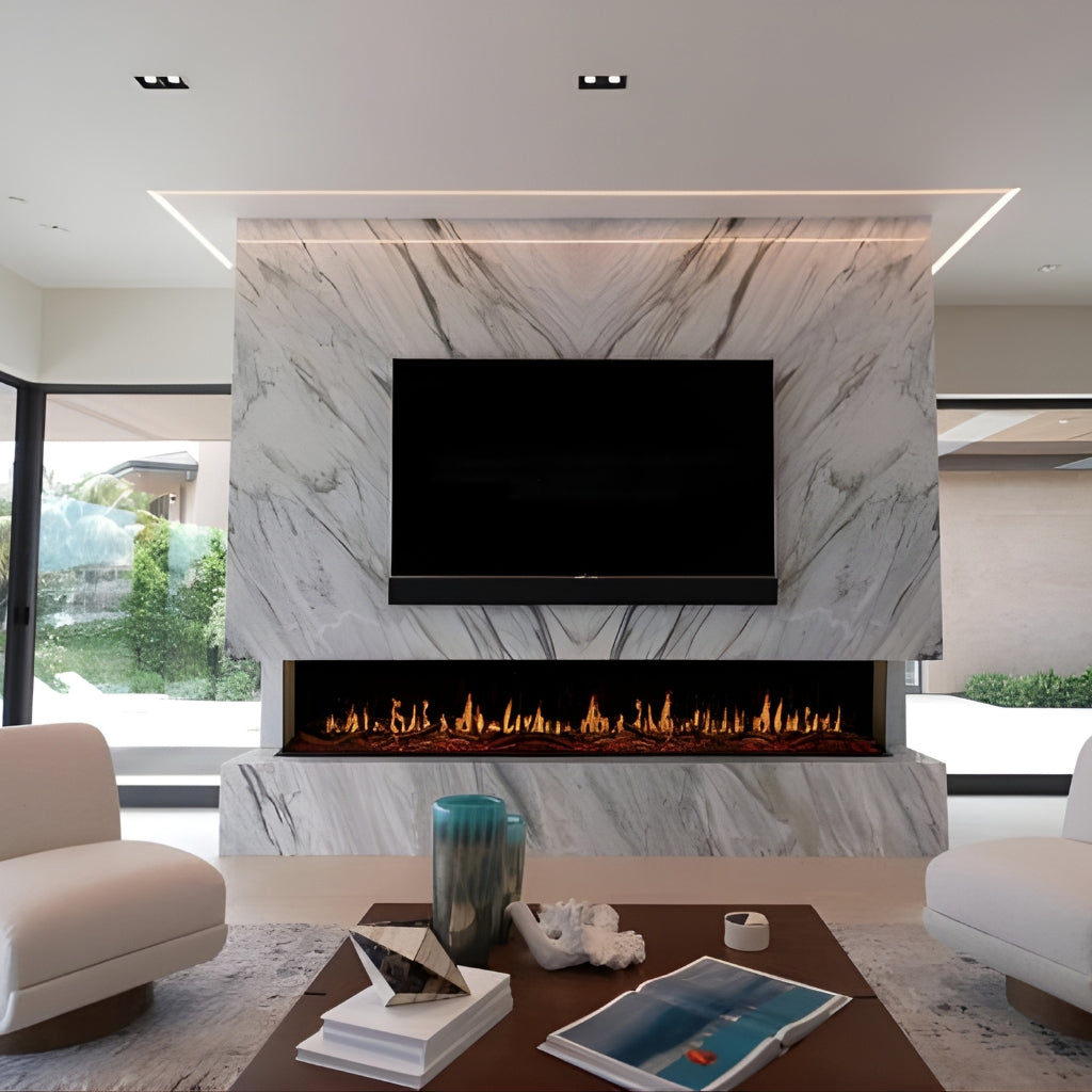 Modern Flames Orion Multi 120" Built-In Electric Fireplace (OR120MULTI) - lifestyle view