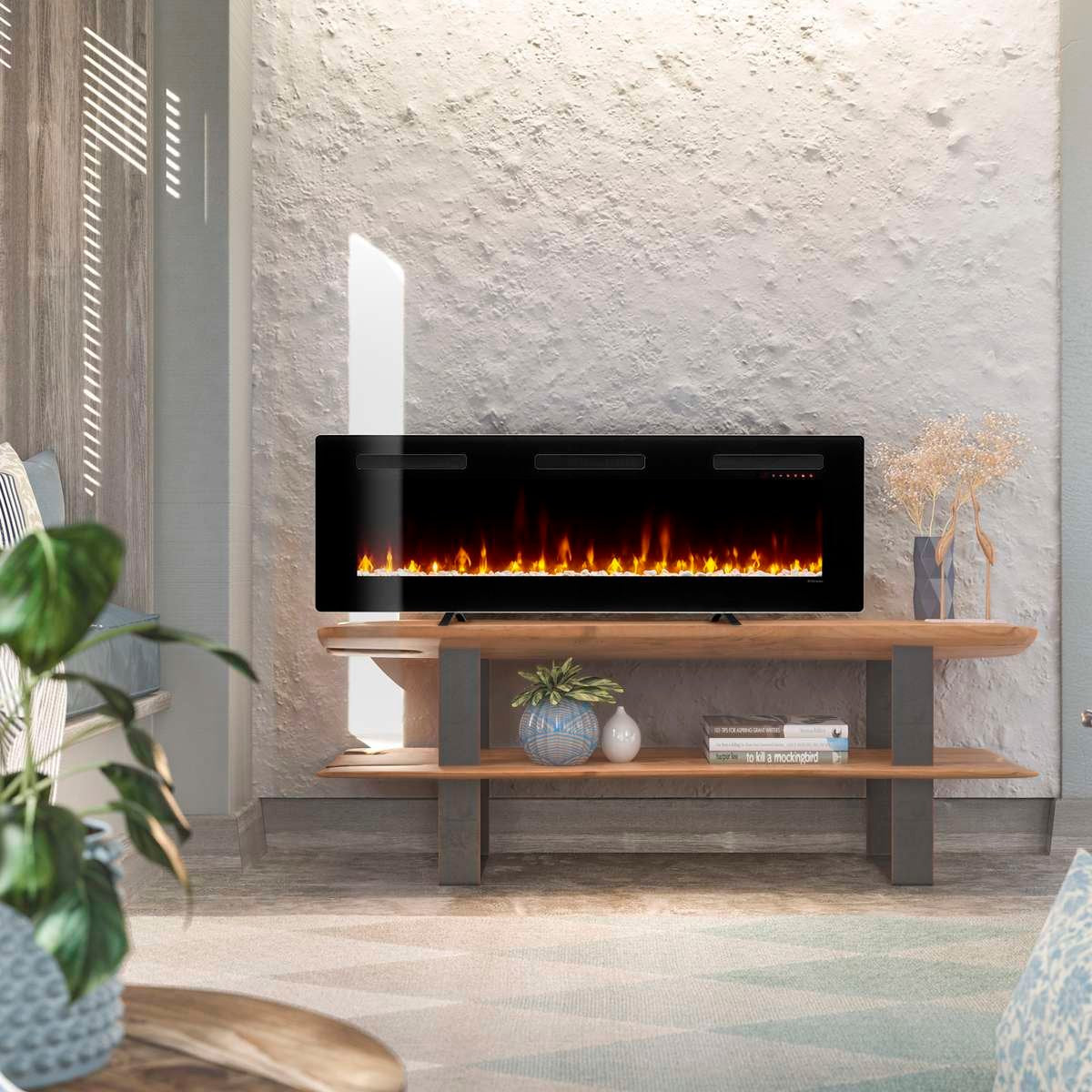 Dimplex Sierra 60" Wall Mount/Tabletop Linear Electric Fireplace (SIL60)