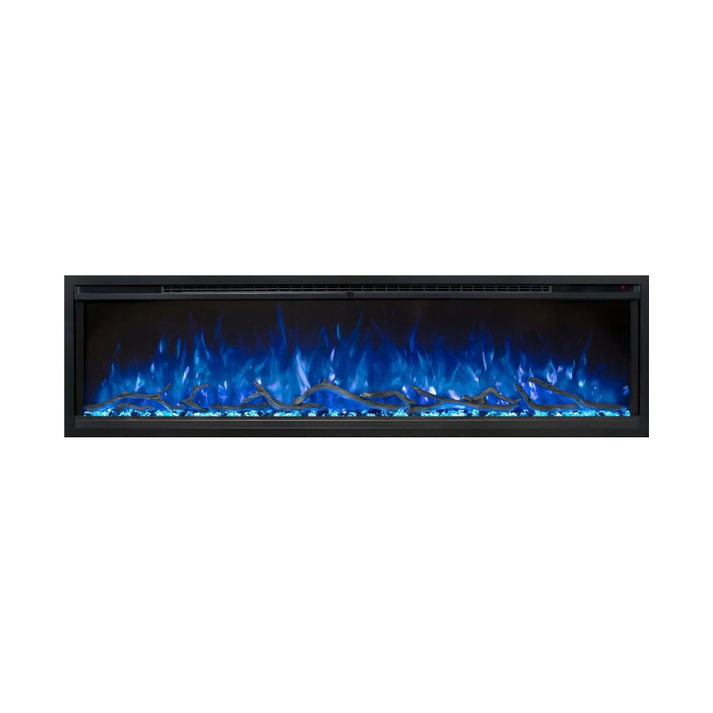 Modern Flames Spectrum Slimline 60" Wall Mount/Recessed Electric Fireplace (SPS-60B) - hero view