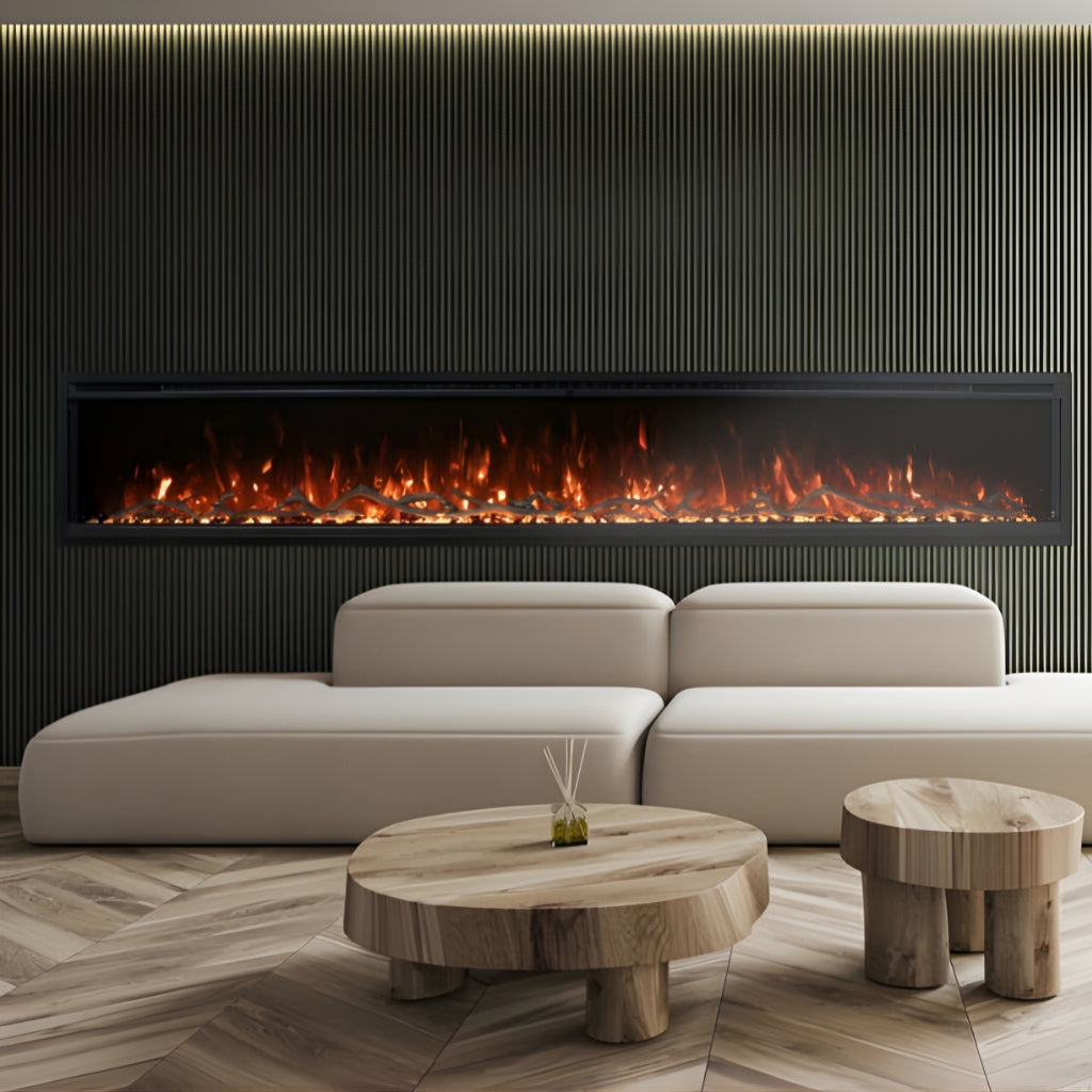 Modern Flames Spectrum Slimline 50" Wall Mount/Recessed Electric Fireplace (SPS-50B) - lifestyle view
