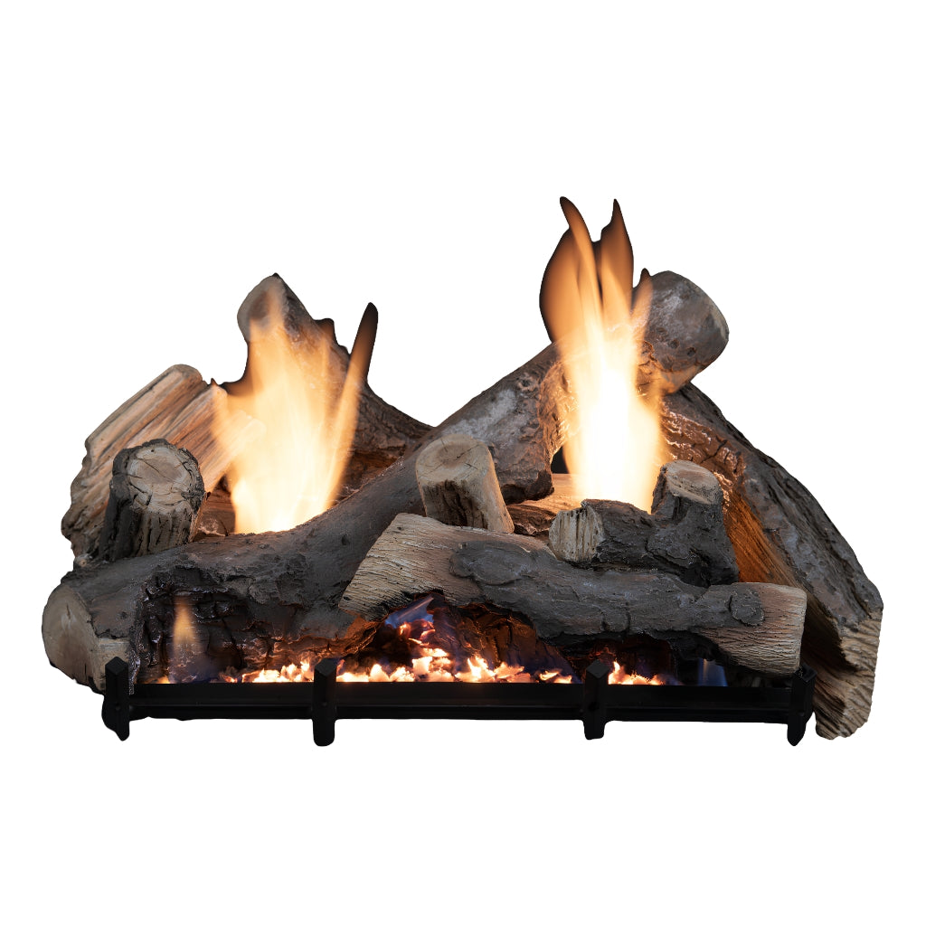 Superior Nature-Flame Silverstone Timber 18" High-Definition Vent-Free Gas Log Set — Hero