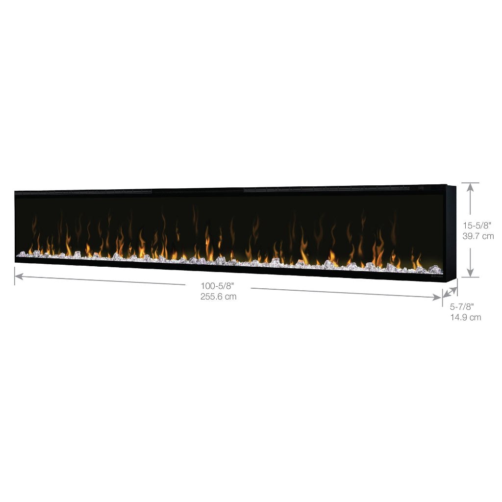 Dimplex IgniteXL 100" Recessed Linear Electric Fireplace (XLF100)