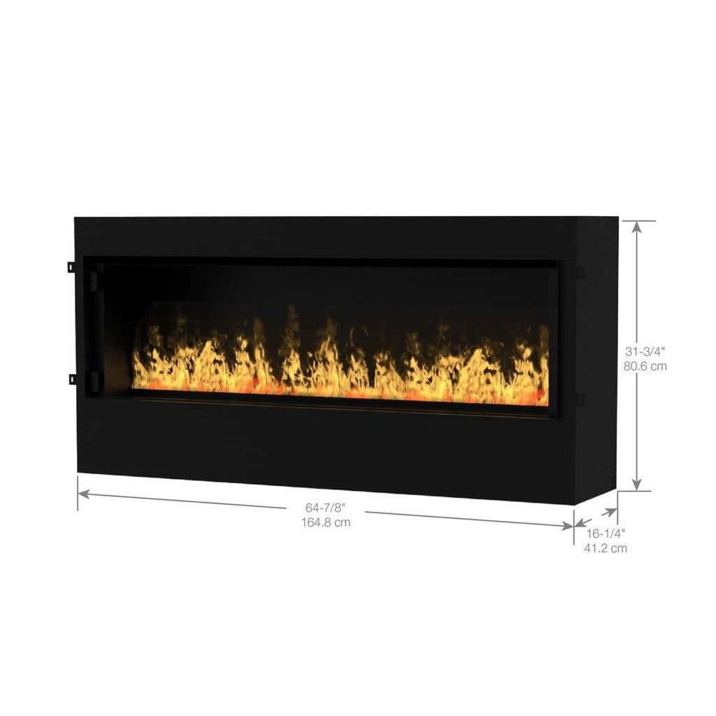 Dimplex Optimyst Pro Box RGB 60" Built-In Water Vapor Electric Firebox (CBX1500-AM) - Dimensions