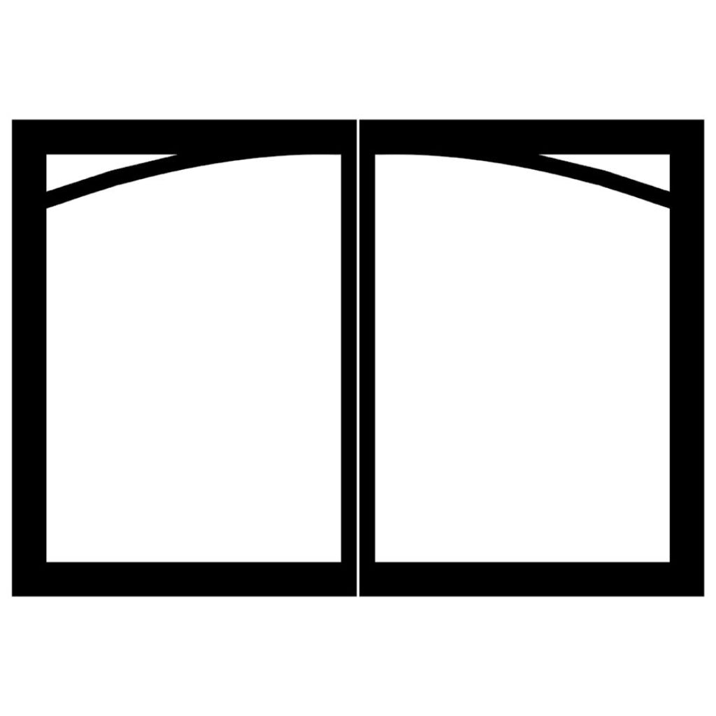 Empire Door Set for Tahoe Deluxe 42" Fireplace – Alternate View 2