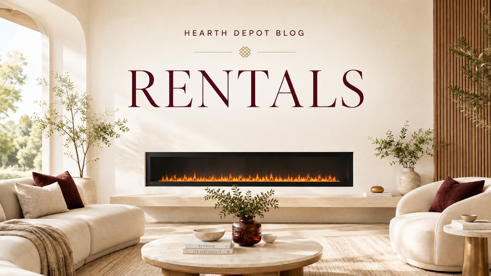 fireplace and rental units