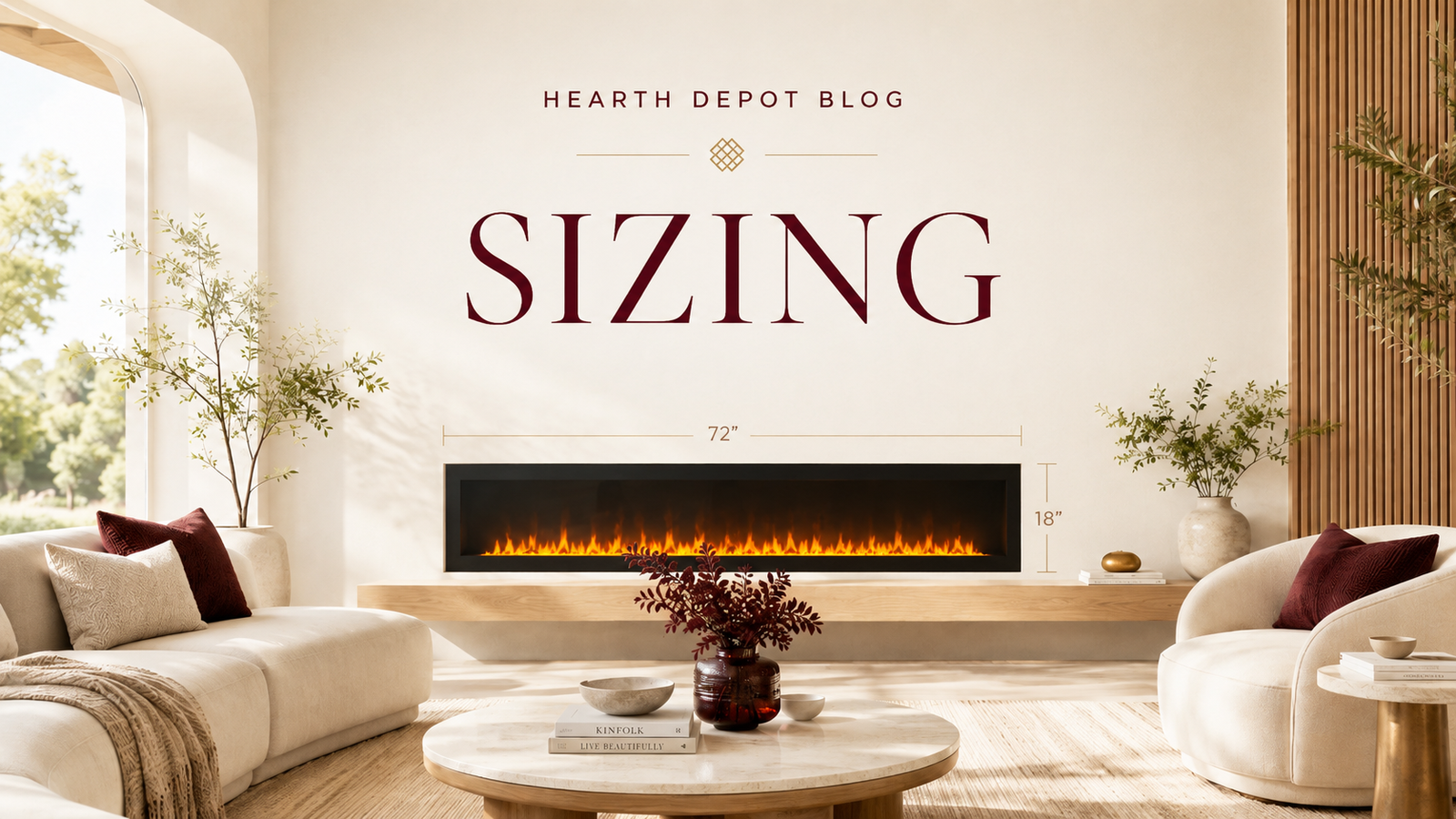 fireplace sizing guidelines
