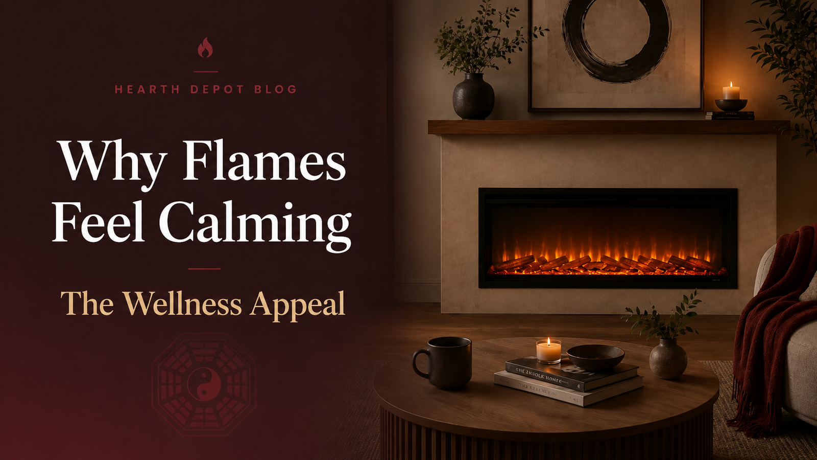 fireplace calming down
