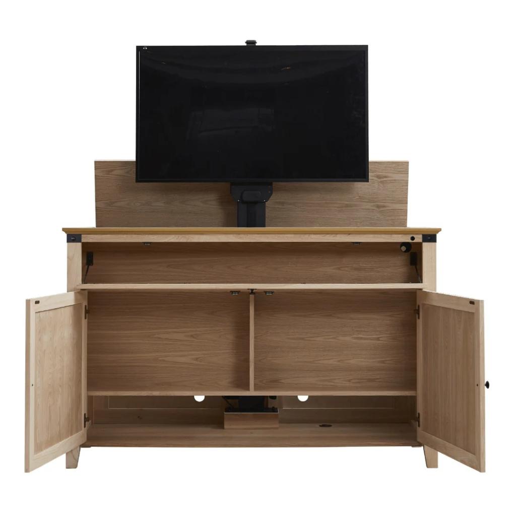 Touchstone Claymont Unfinished TV Lift Cabinet for 65" Flat screen TVs