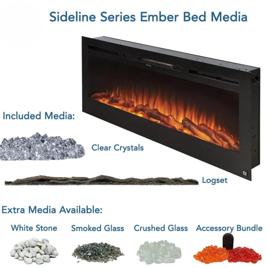 Touchstone Sideline 50" Flush Mount Electric Fireplace