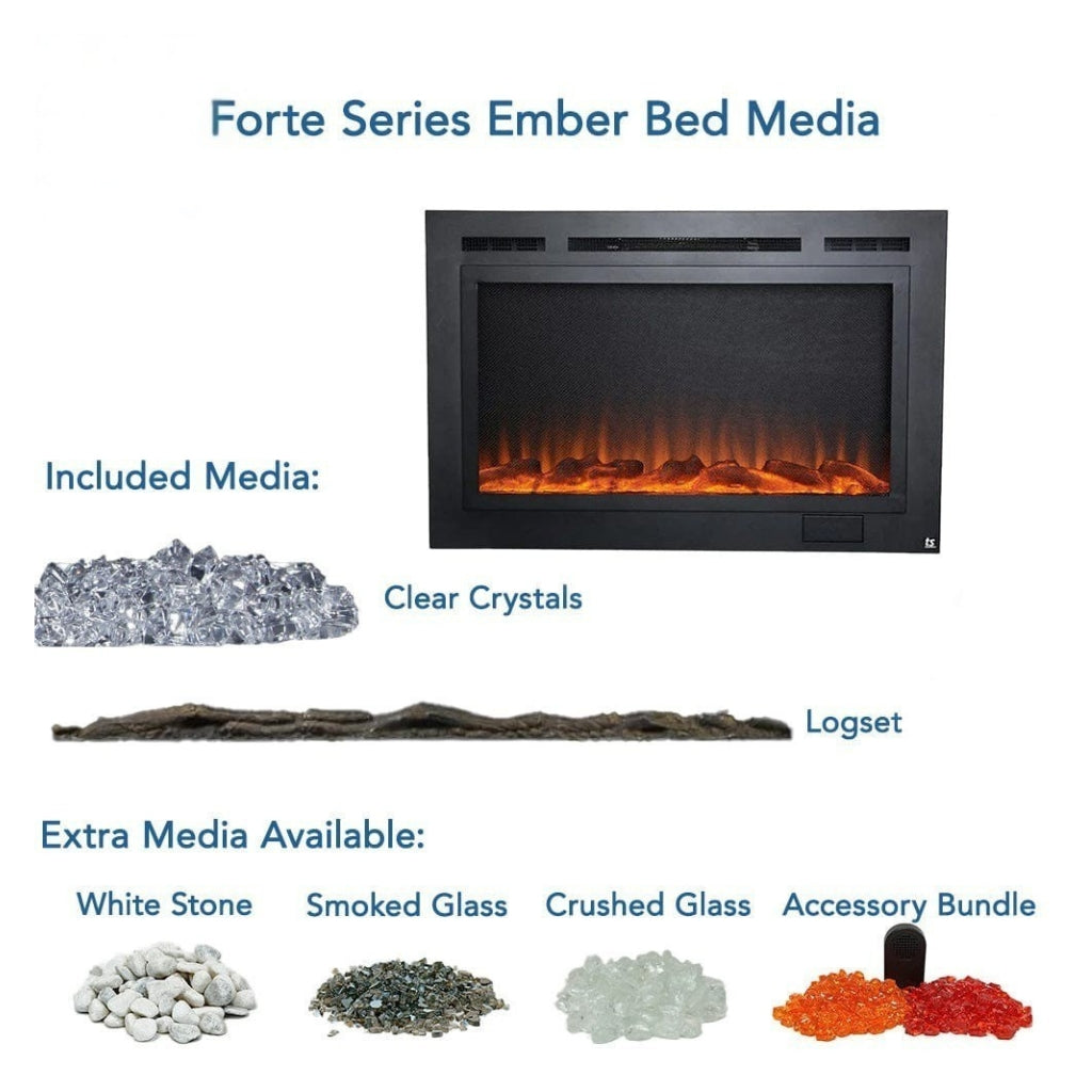 Touchstone Forte 40" Recessed Electric Fireplace