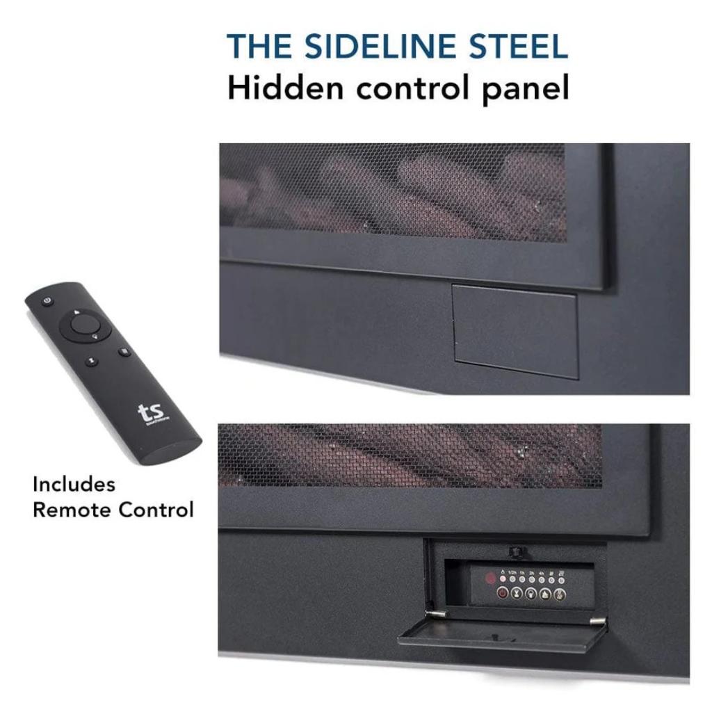 Touchstone Sideline Steel 50" Flush Mount Fireplace