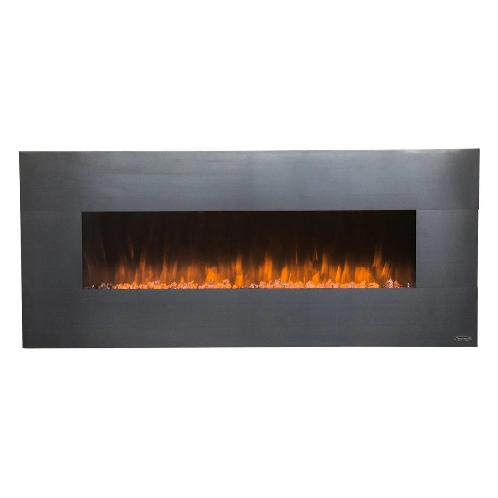 Touchstone Onyx 50" Stainless Steel Electric Fireplace