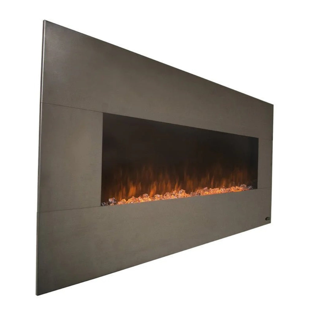 Touchstone Onyx 50" Stainless Steel Electric Fireplace