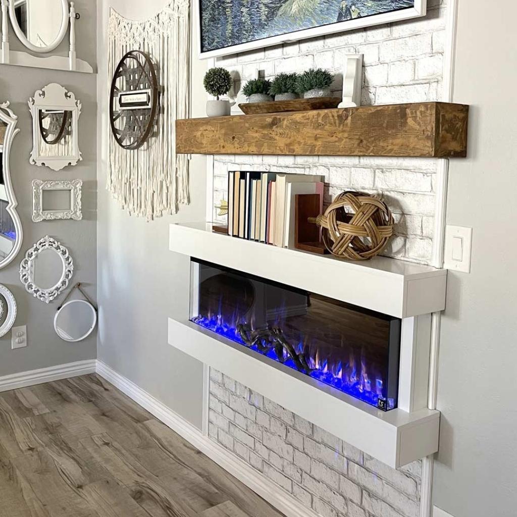 Touchstone Chesmont 50" Wall Mount 3-Sided Smart Electric Fireplace