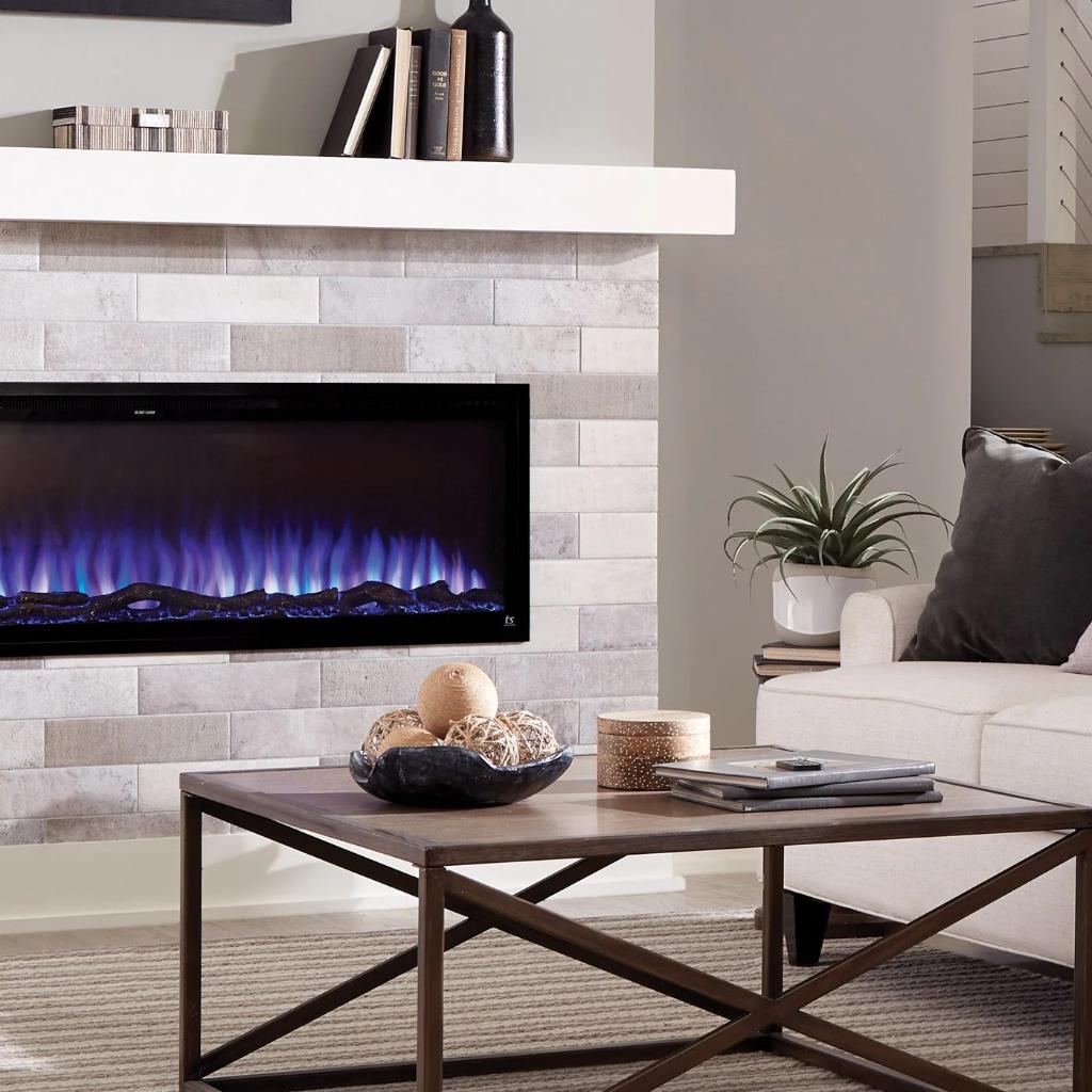 Touchstone Sideline Elite Smart 100" Recessed Electric Fireplace