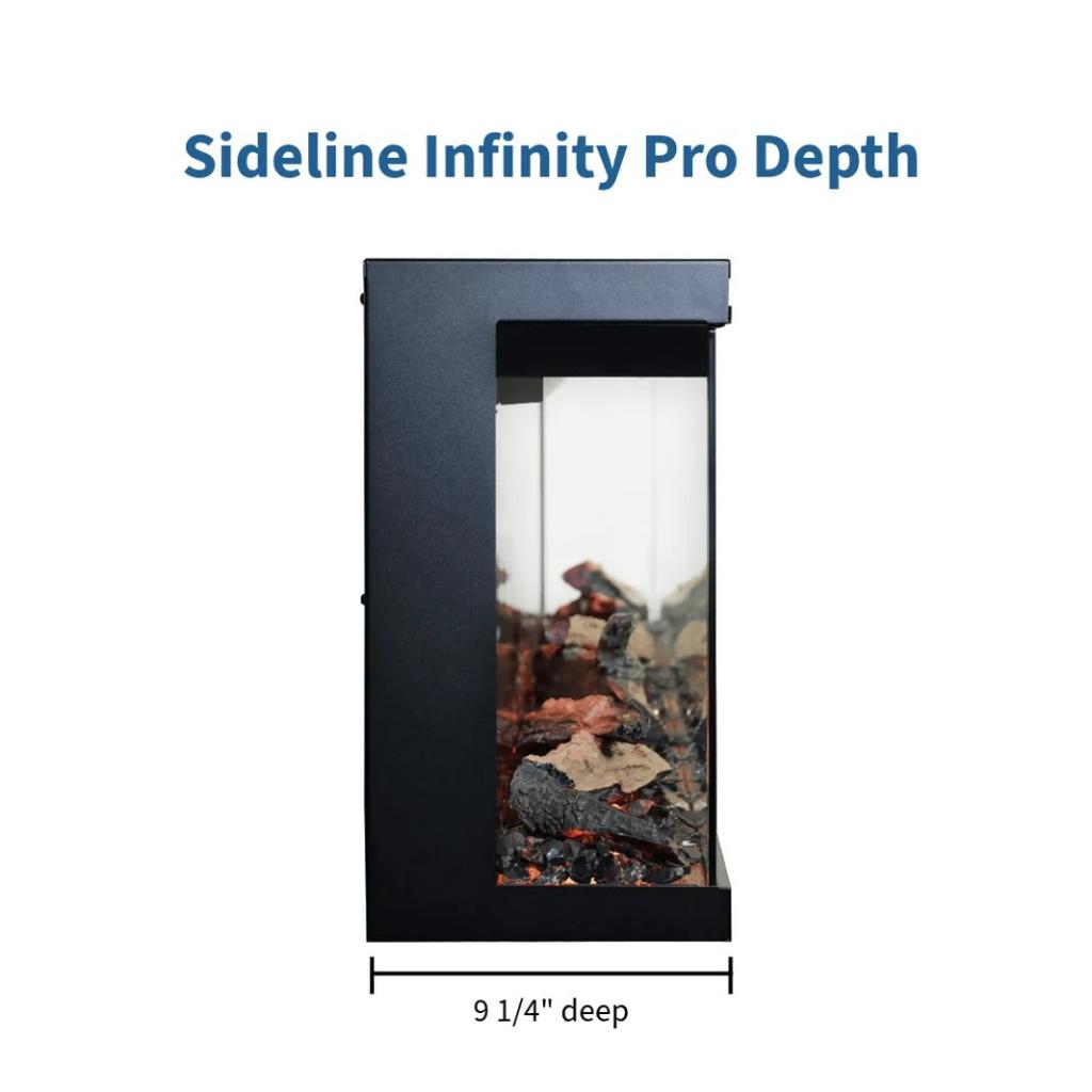 Touchstone Sideline Infinity 3-Sided 60" Recessed Electric Fireplace
