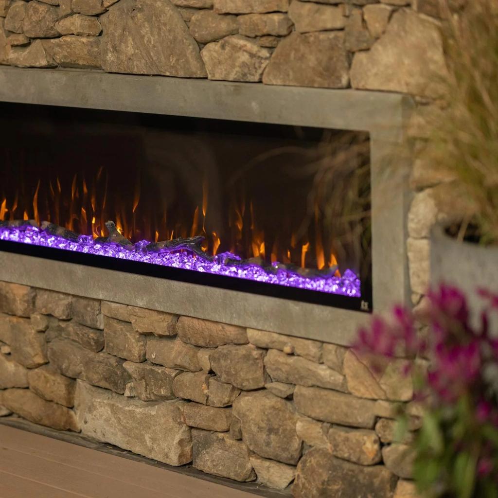 Touchstone Sideline Elite 60" Outdoor Weatherproof Smart Electric Fireplace