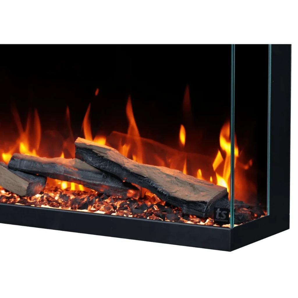 Touchstone Sideline Infinity 3-Sided 72" Smart Recessed Electric Fireplace