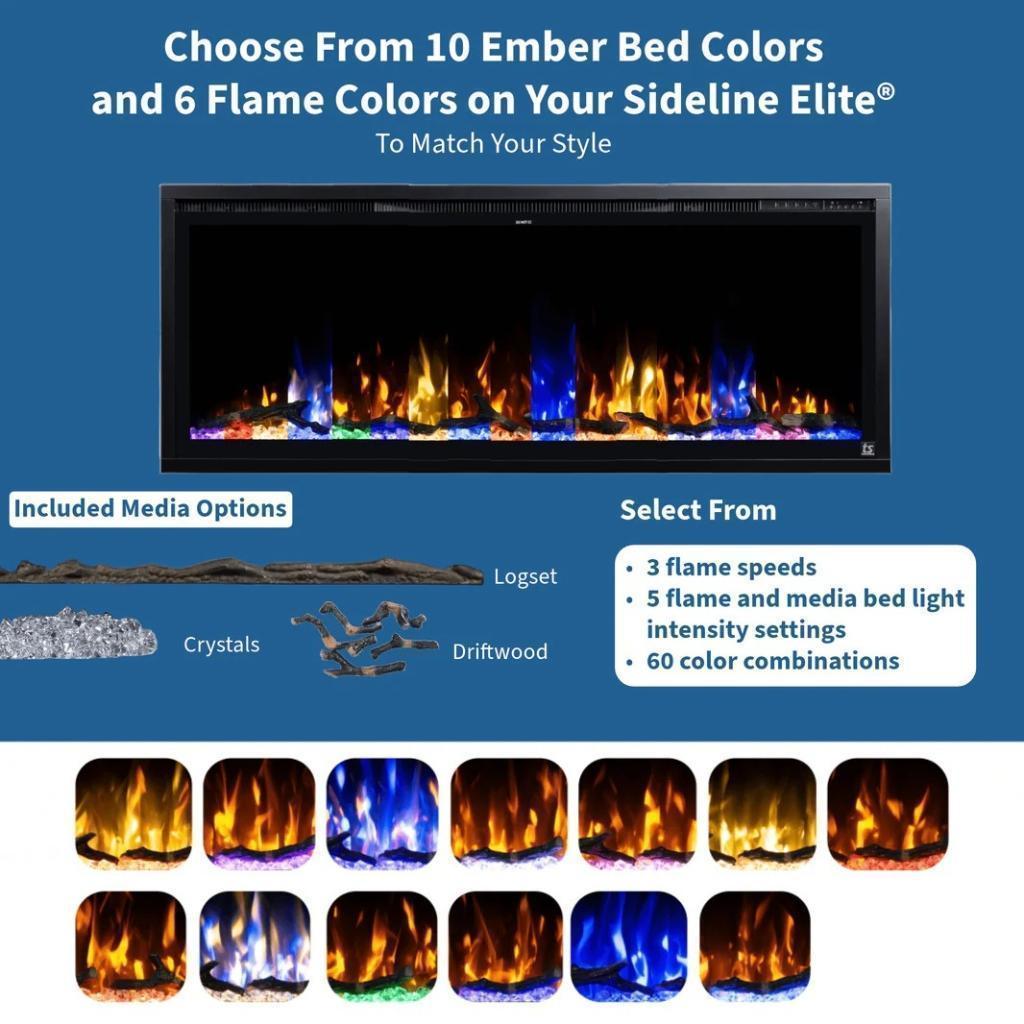 Touchstone Sideline Elite Smart Forte 40" Recessed Electric Fireplace