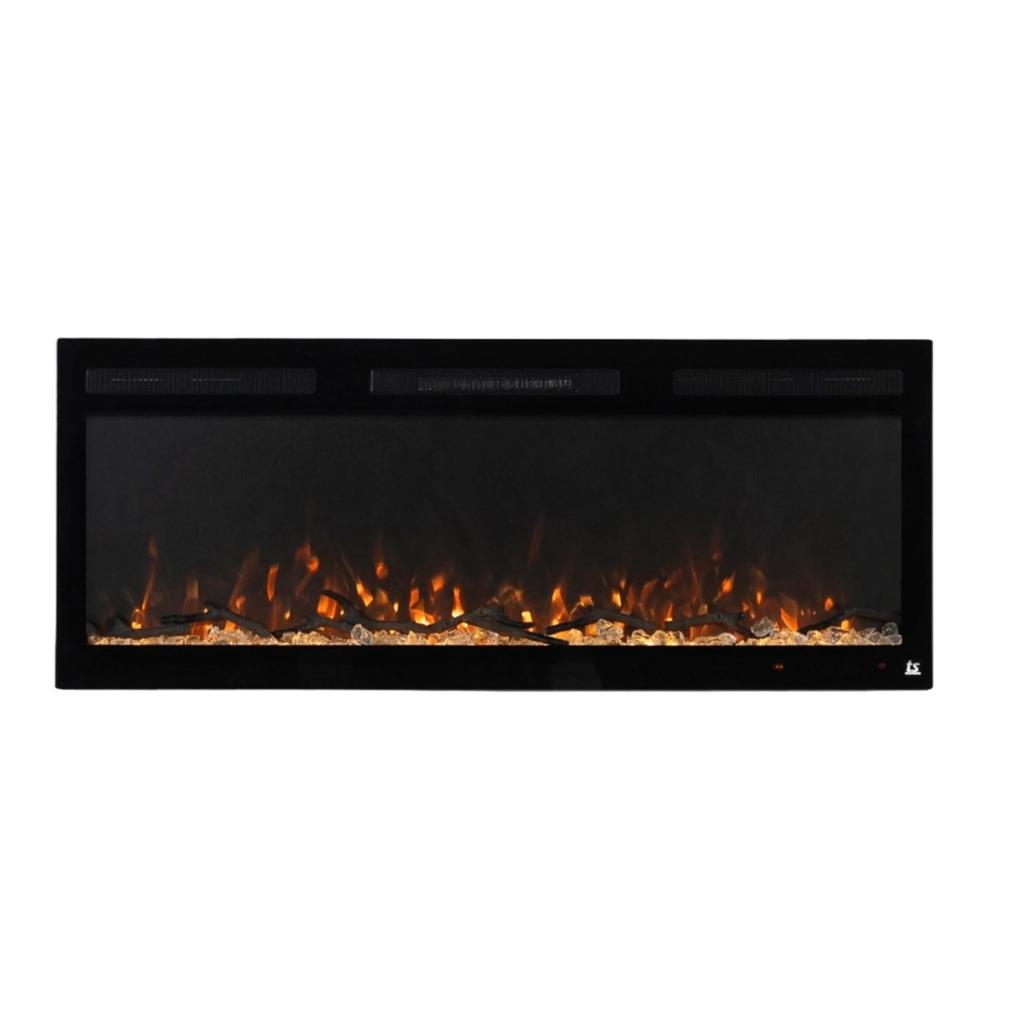 Touchstone Sideline Fury 46" Slim-Depth Recessed Smart Electric Fireplace