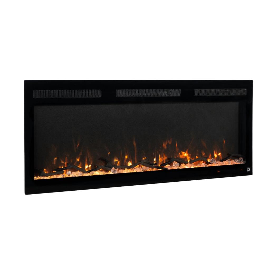 Touchstone Sideline Fury 46" Slim-Depth Recessed Smart Electric Fireplace