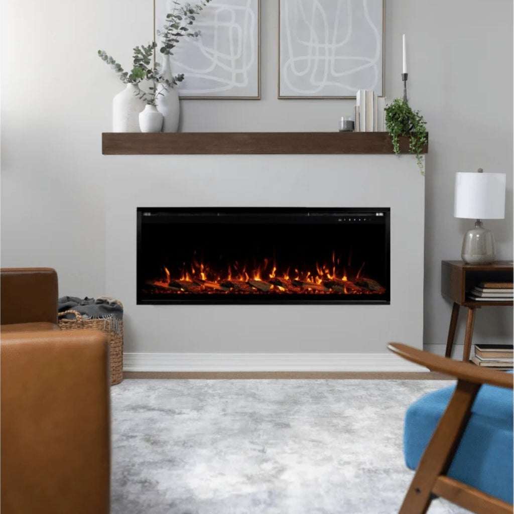 Touchstone Sideline Fury 46" Slim-Depth Recessed Smart Electric Fireplace