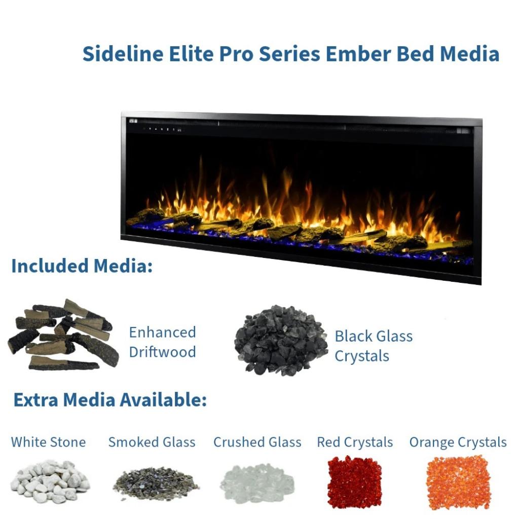 Touchstone Sideline Elite Pro 60-inch Smart Electric Fireplace