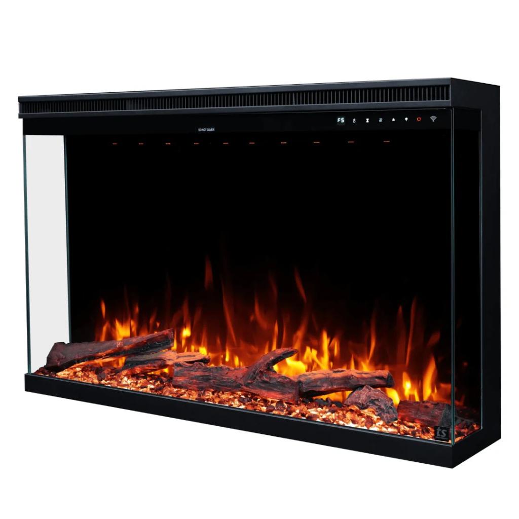 Touchstone Sideline Forte Infinity Pro 40" 3 Sided Recessed Smart Electric Fireplace