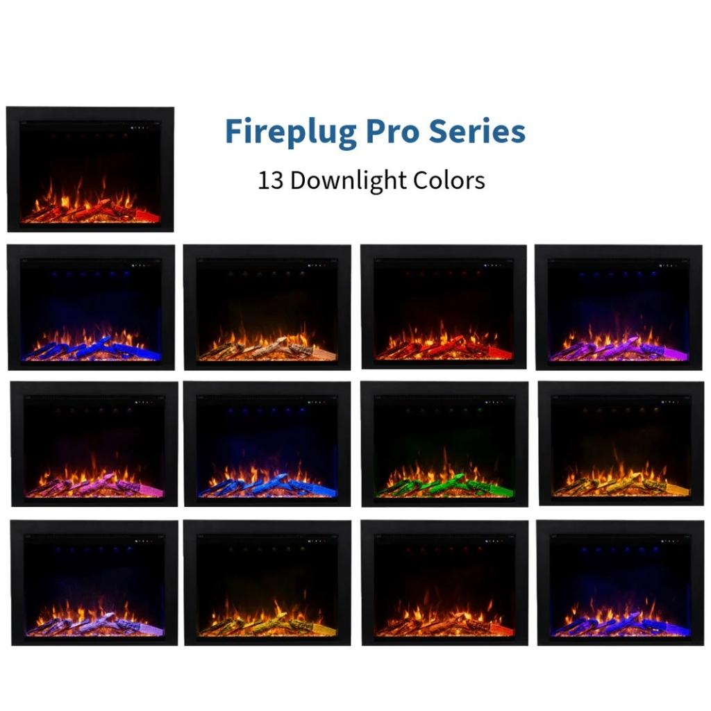 Touchstone Fireplug Pro 33" Smart Electric Fireplace Insert with Fire Crackle Sound
