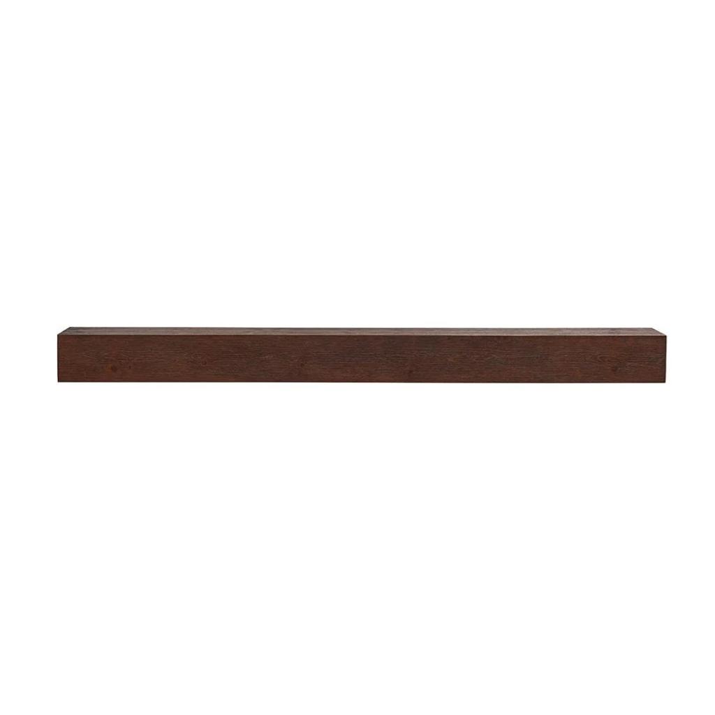 Touchstone Encase Floating Espresso Electric Fireplace Wood Mantel